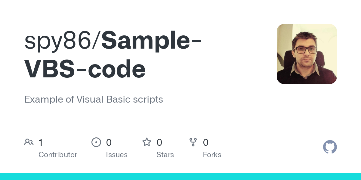 Sample VBS code