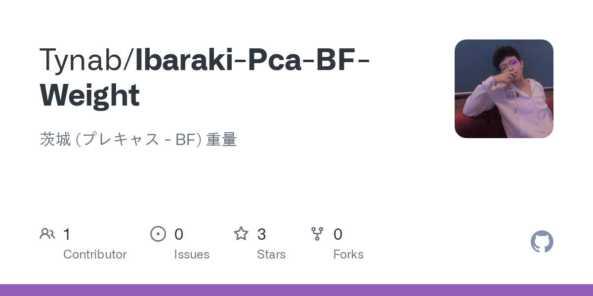 Ibaraki Pca BF Weight