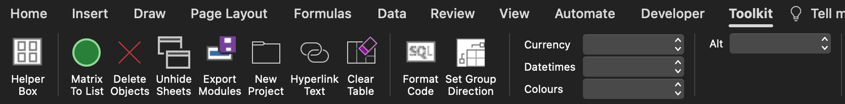 vba projects