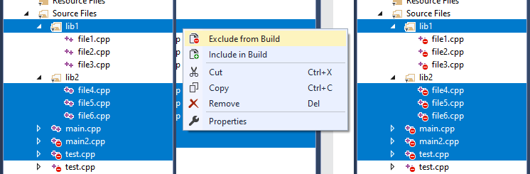 exclude from build