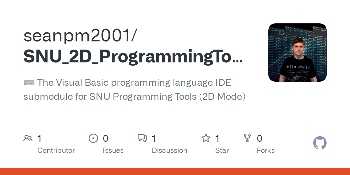 SNU_2D_ProgrammingTools_IDE_Visual Basic