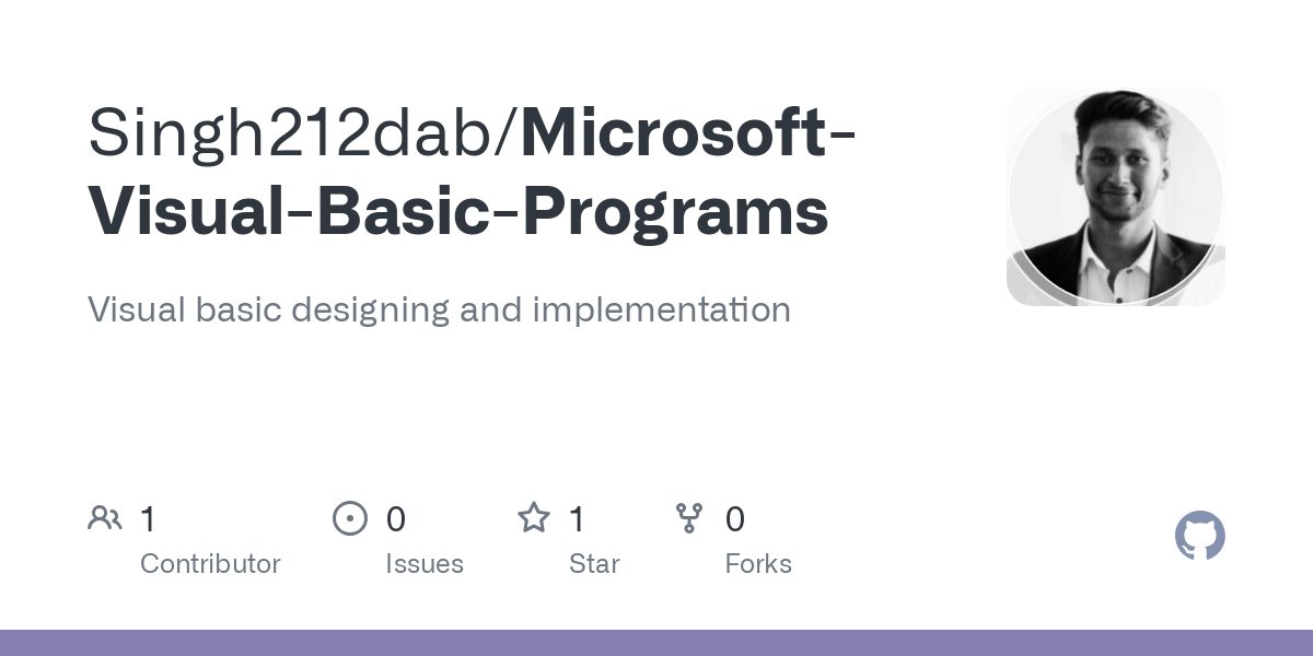 Microsoft Visual Basic Programs