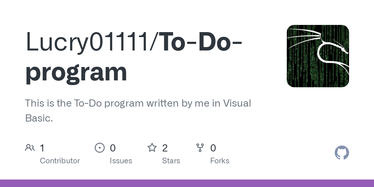 To Do program