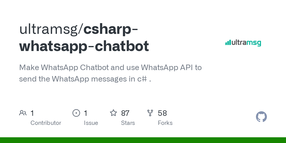 csharp whatsapp chatbot