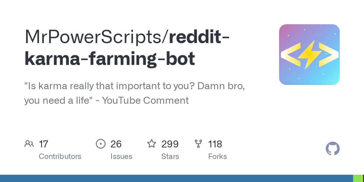 reddit karma farming bot