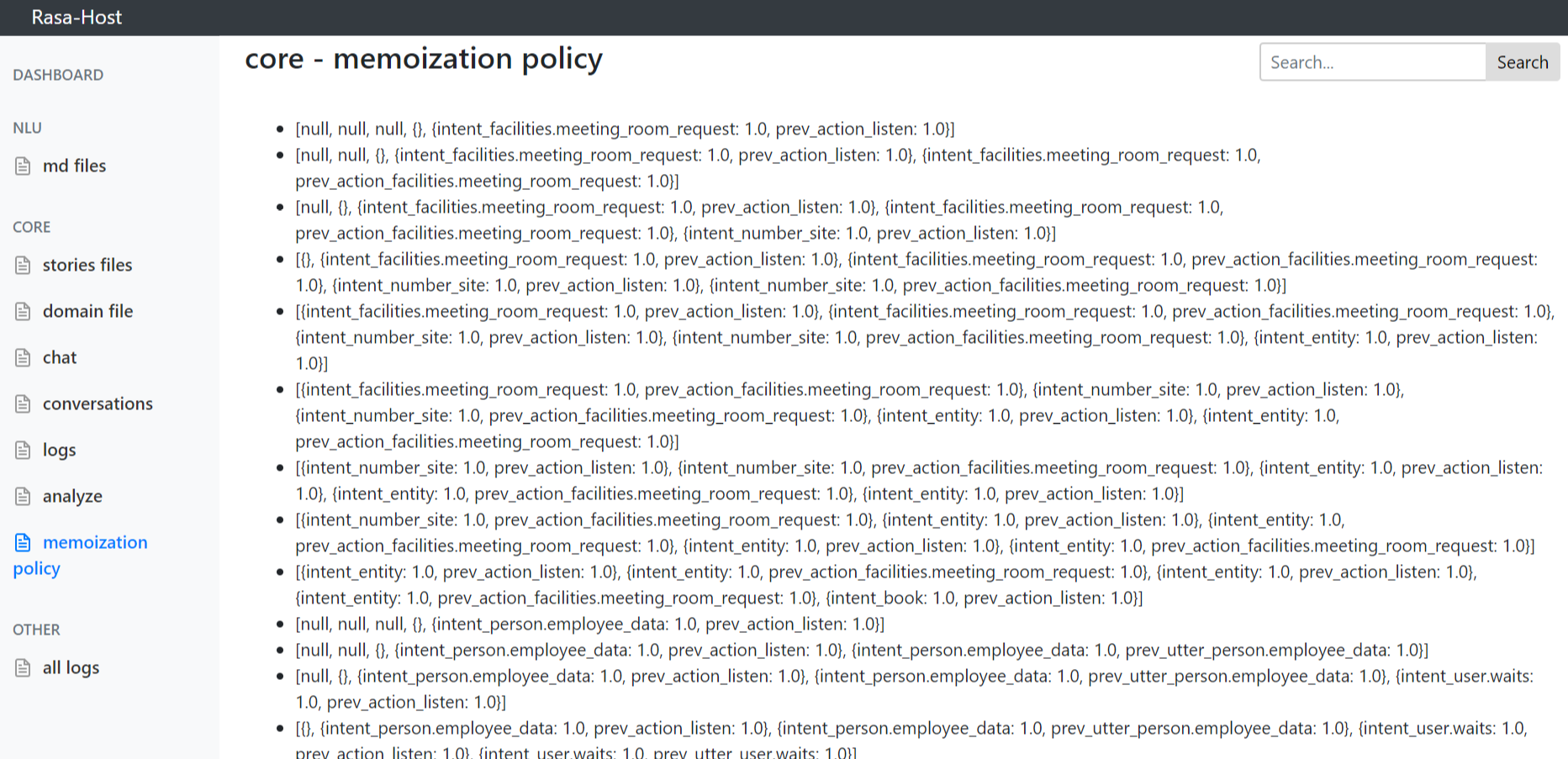 Core - memoization policy