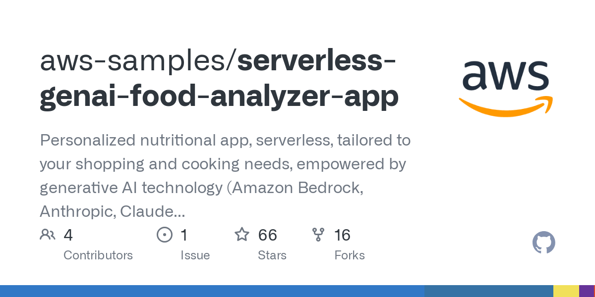 serverless genai food analyzer app