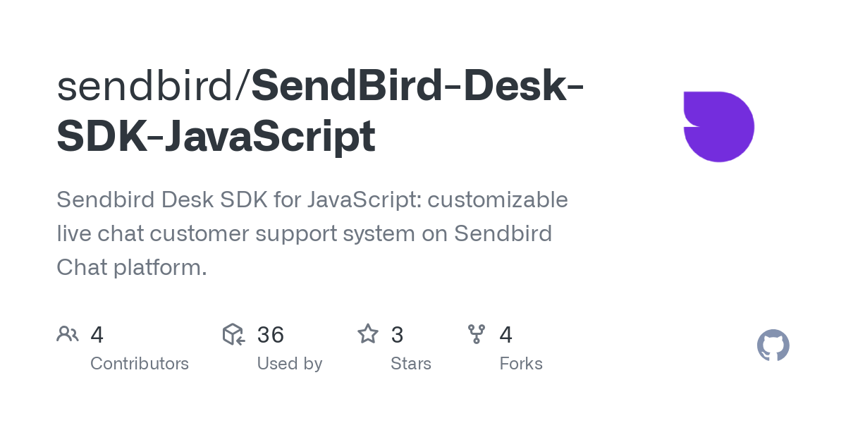 SendBird Desk SDK JavaScript