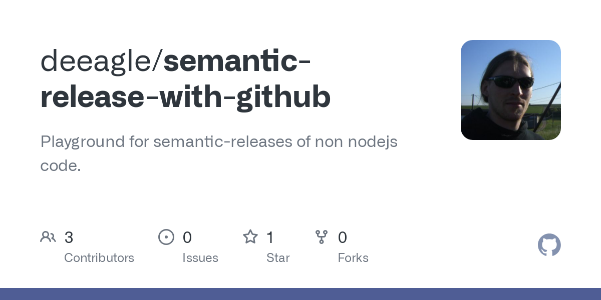 semantic release with github