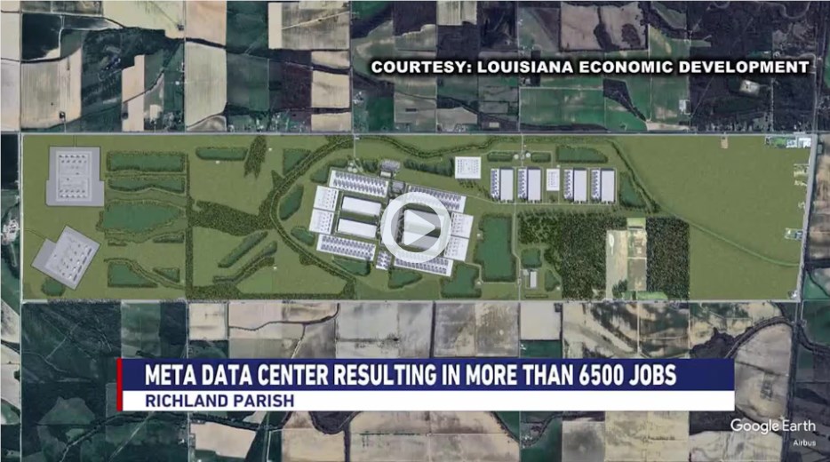 Das Meta-KI-Rechenzentrum soll 6.500 Arbeitsplätze nach Louisiana bringen