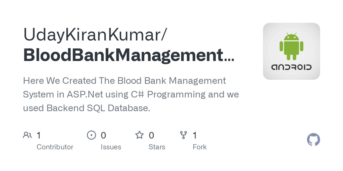 BloodBankManagementSystem