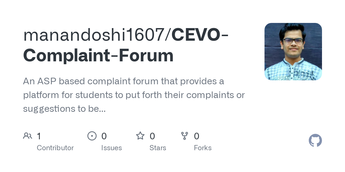 CEVO Complaint Forum