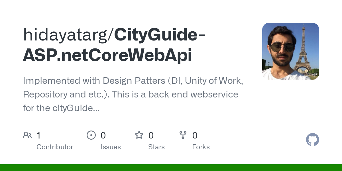 CityGuide ASP.netCoreWebApi