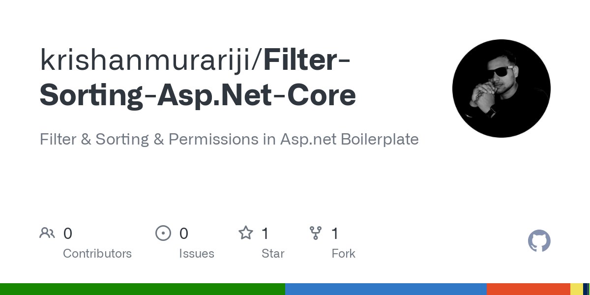 Filter Sorting Asp.Net Core