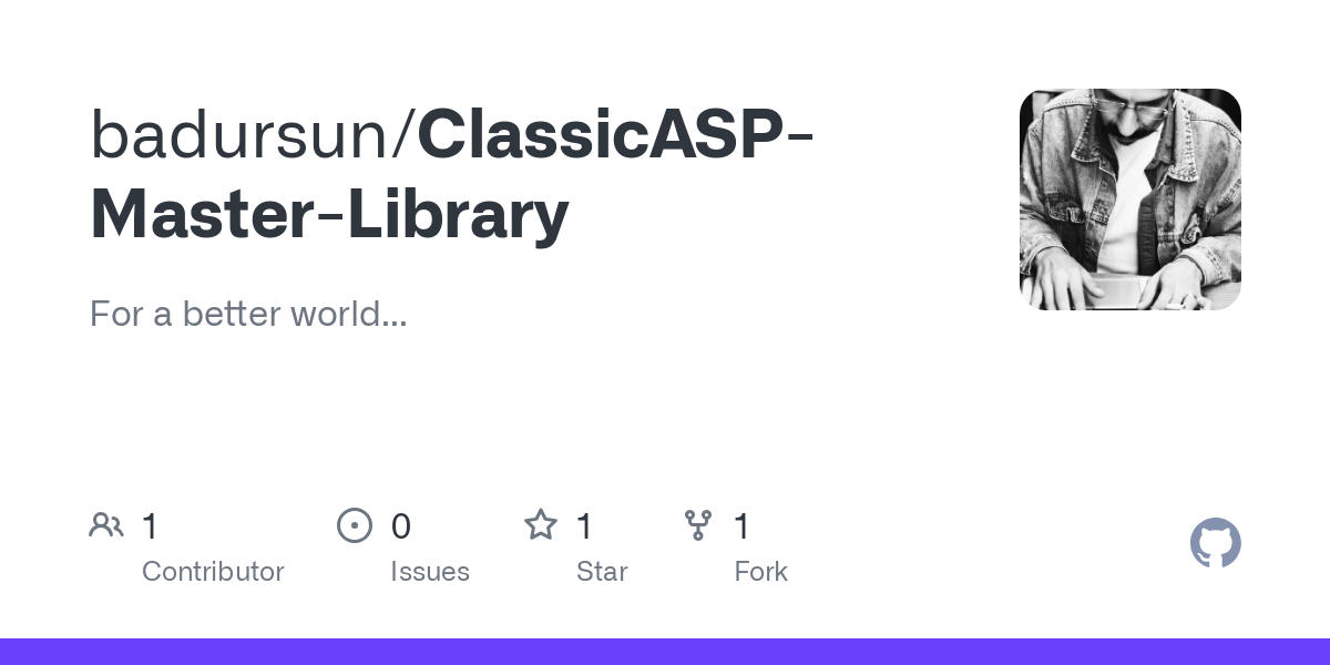 ClassicASP Master Library