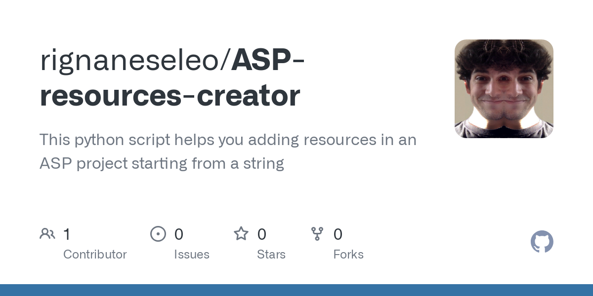 ASP resources creator