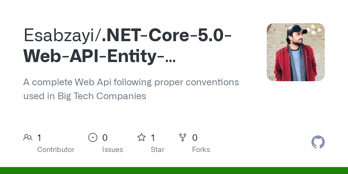 .NET Core 5.0 Web API Entity Framework Core