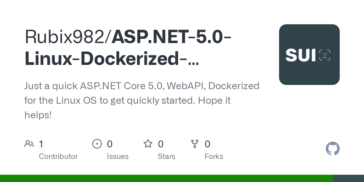 ASP.NET 5.0 Linux Dockerized Template