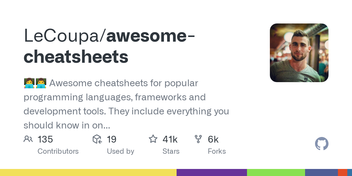 awesome cheatsheets