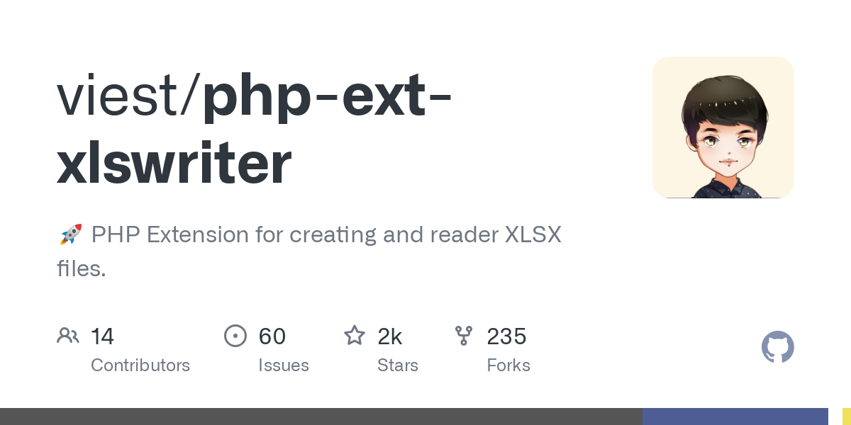 php ext xlswriter