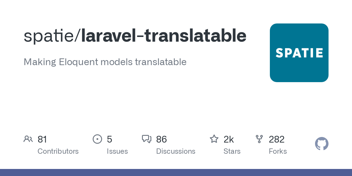 laravel translatable