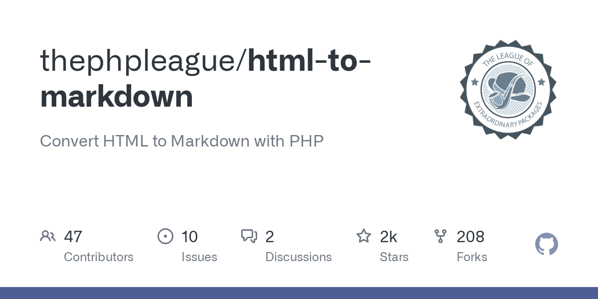 html to markdown