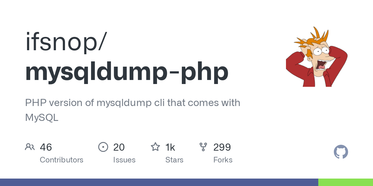 mysqldump php