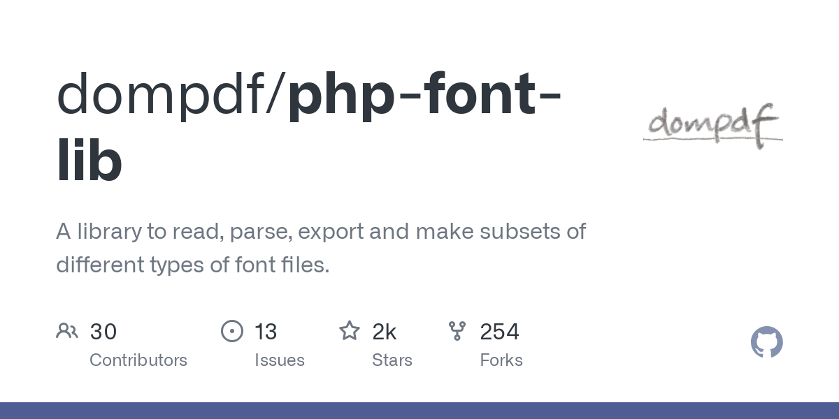 php font lib