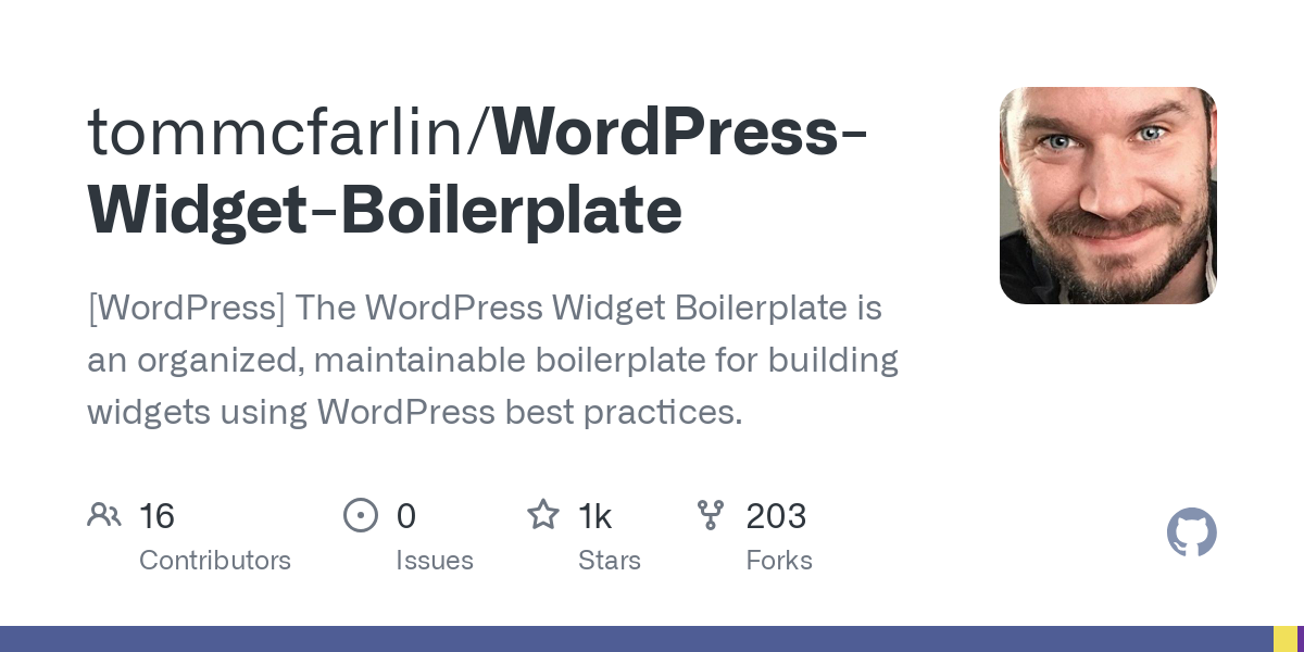 WordPress Widget Boilerplate