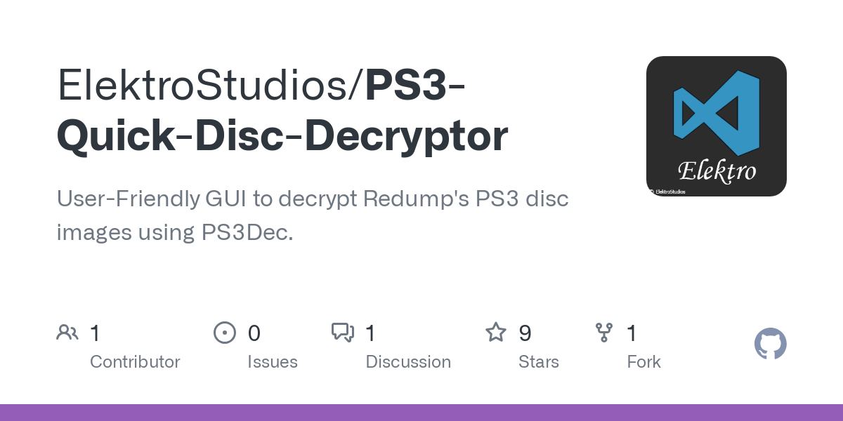 PS3 Quick Disc Decryptor