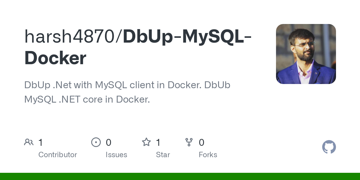 DbUp MySQL Docker