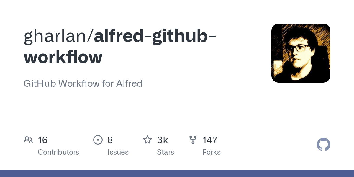 alfred github workflow