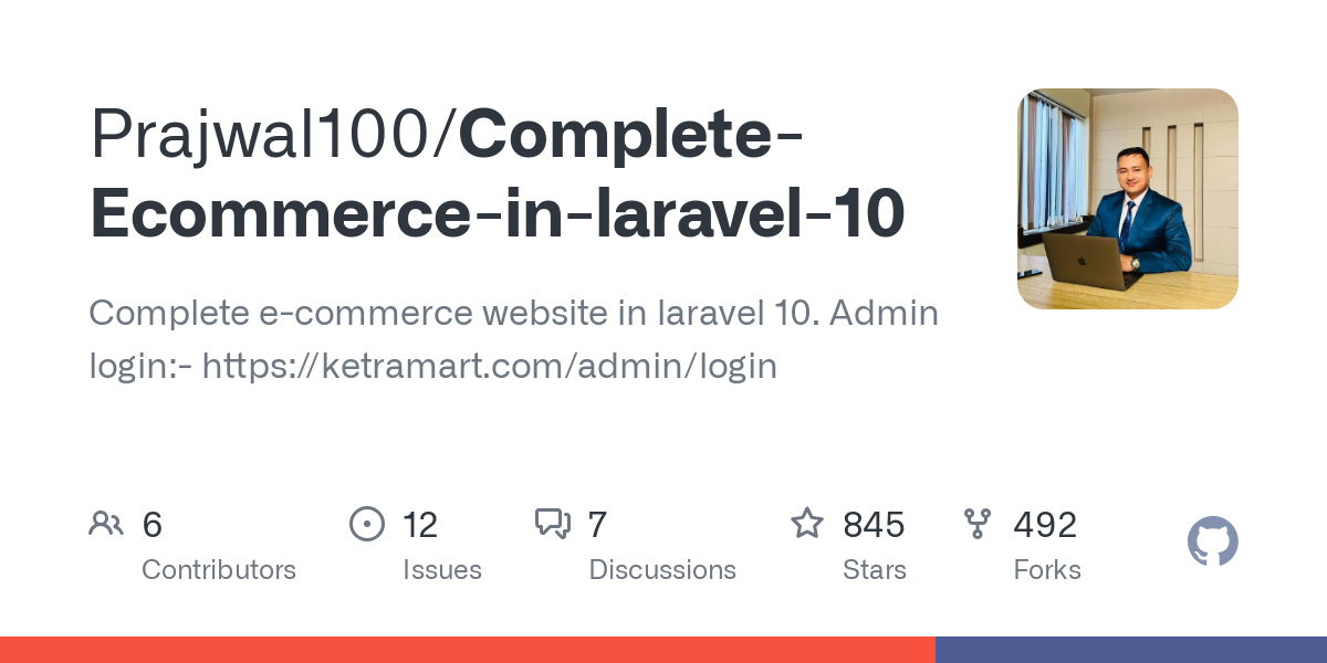 Complete Ecommerce in laravel 10