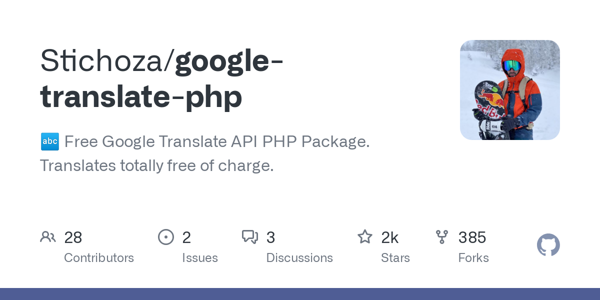 google translate php