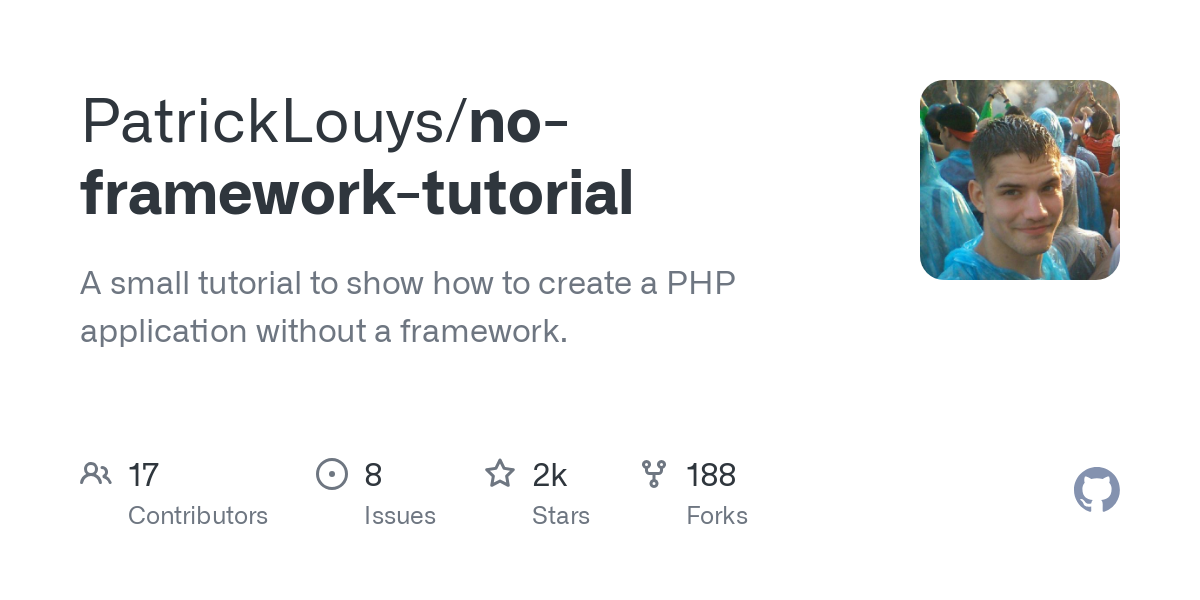 no framework tutorial