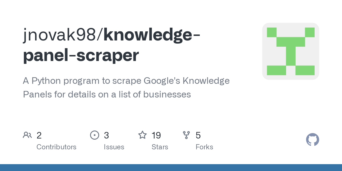 knowledge panel scraper