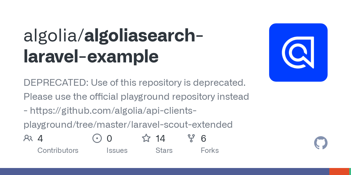 algoliasearch laravel example