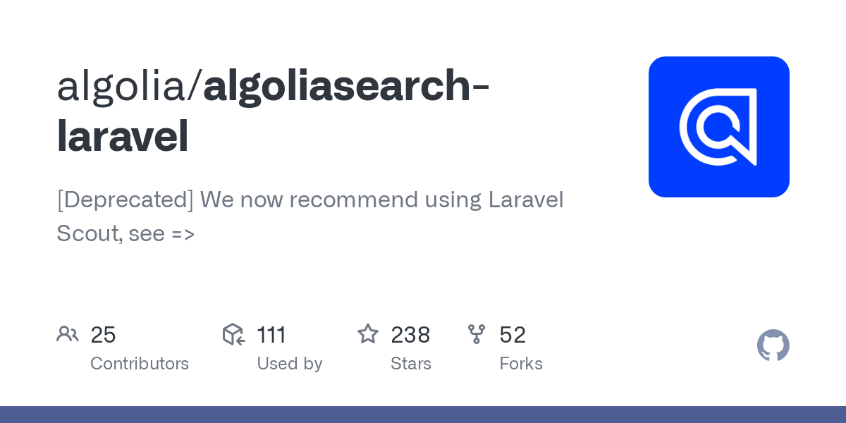 algoliasearch laravel