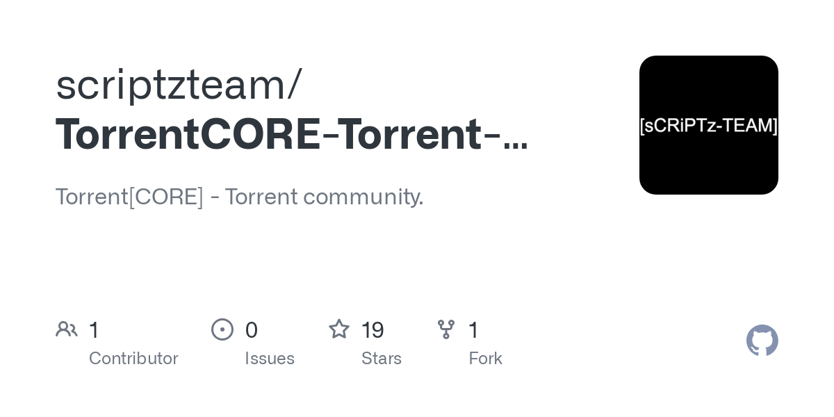 TorrentCORE Torrent community