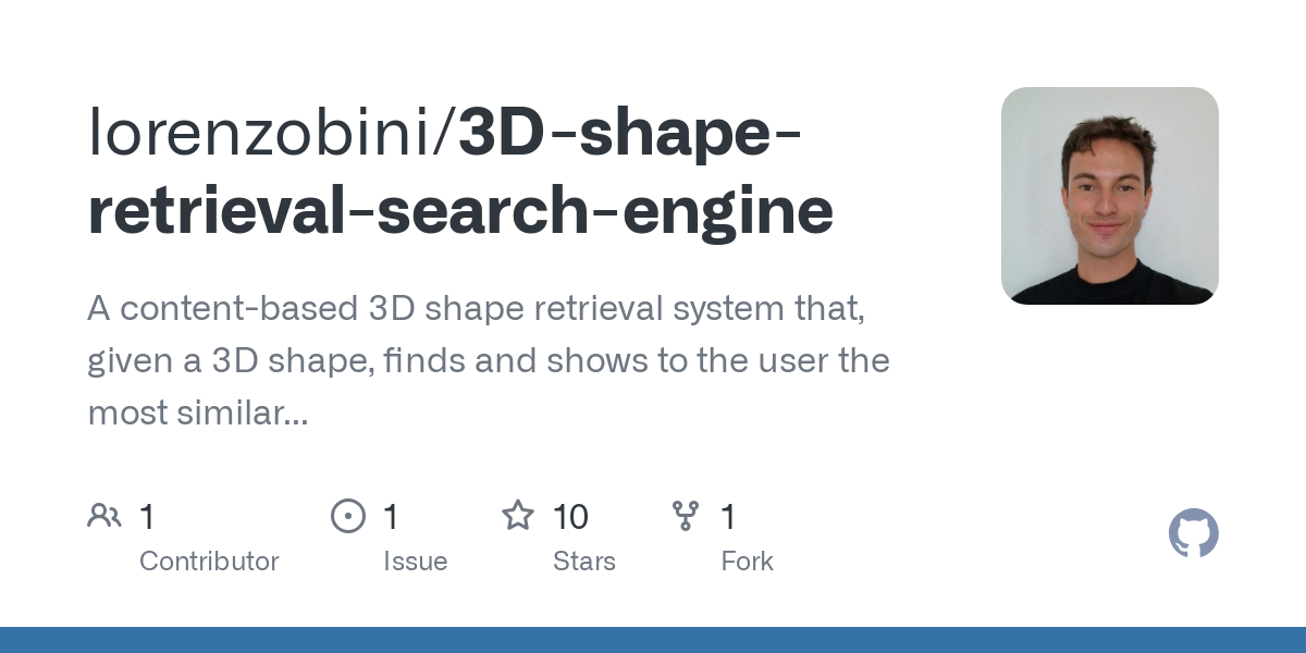 3D shape retrieval search engine