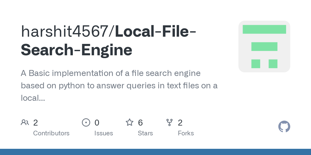 Local File Search Engine