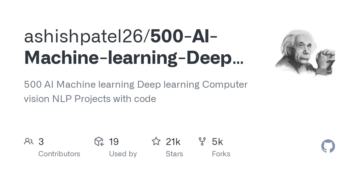 500 AI Machine learning Deep learning Computer vision NLP Projects with code