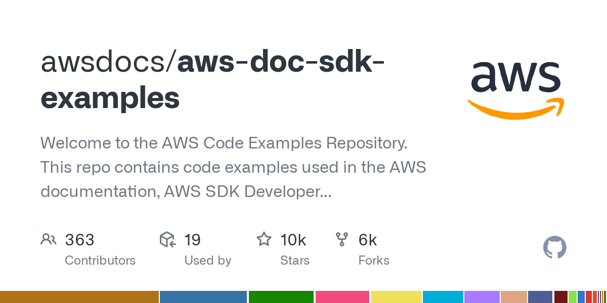 aws doc sdk examples