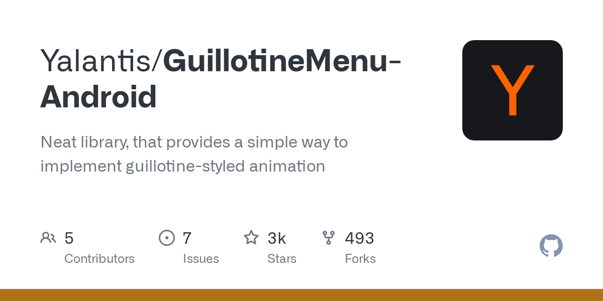 GuillotineMenu Android