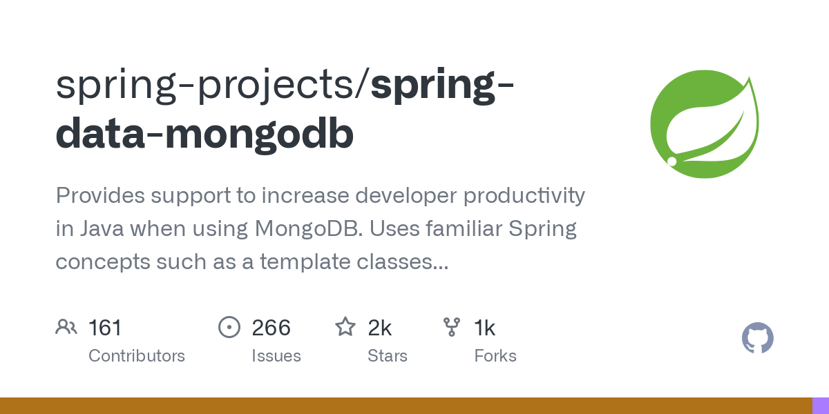 spring data mongodb