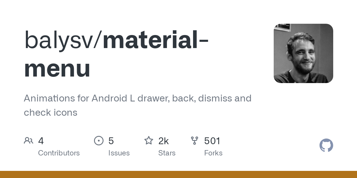 material menu