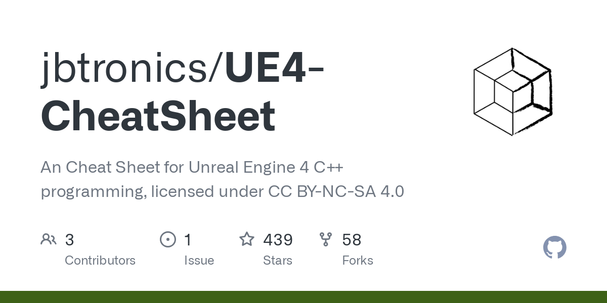 UE4 CheatSheet