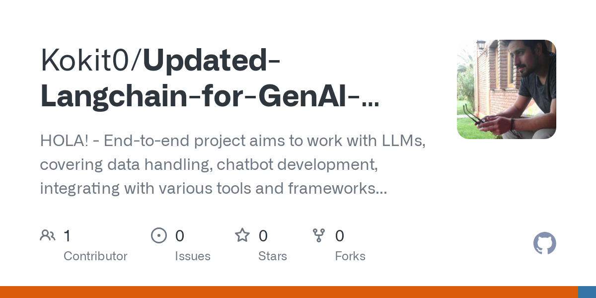 Updated Langchain for GenAI Pet project v2