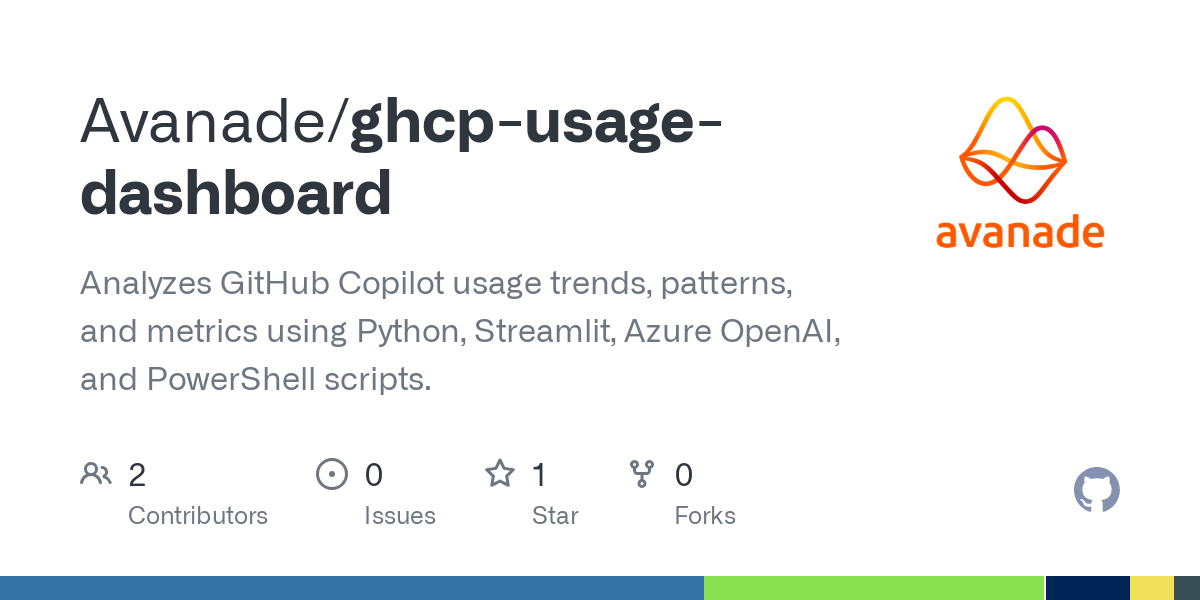 ghcp usage dashboard