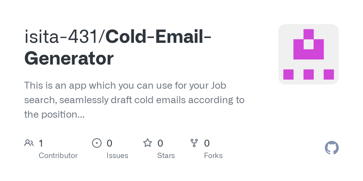 Cold Email Generator